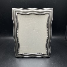 Fetco Home Beaded Edge Metal Matte Finish 5 x 7 Photo Frame