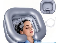 Inflatable Shampoo Basin for Bedridden and Disabled,Portable Shampoo Bowl for...