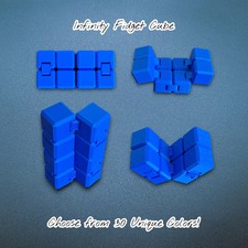 Infinity Fidget Cube - Customizable EDC, Handmade Anxiety Stress Relief Toy