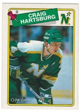 1988-89 O-PEE-CHEE # 159 CRAIG HARTSBURG NORTH STARS OPC HOCKEY NICE NO CREASES
