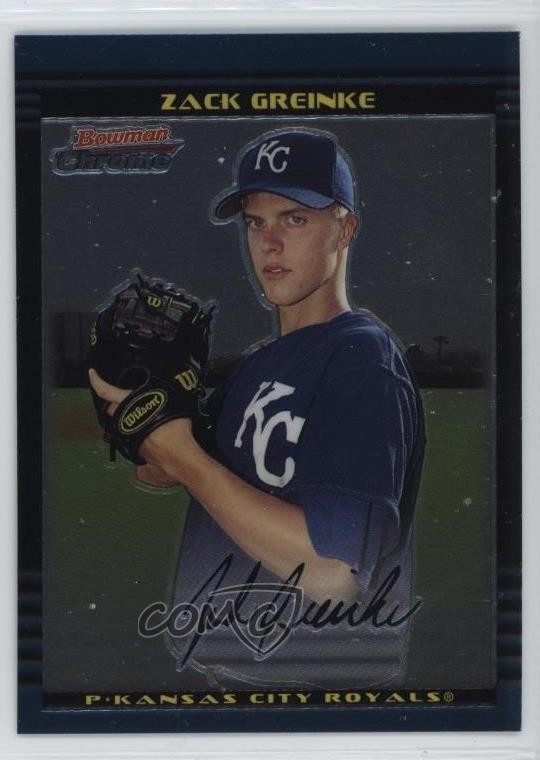 2002 Bowman Chrome Draft Picks & Prospects Zack Greinke #BDP6 Rookie RC 0j7y