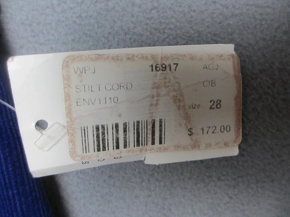 AG Adriano Goldschmied Jeans Womens 30X30 Blue Corduroy Stilt Cigarette Mid Rise - Image 4 of 4