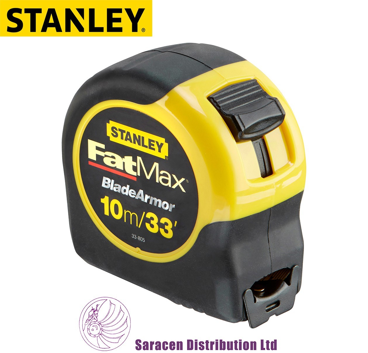 Stanley Fatmax Tape Measure Blade Armour Metric/Imperial 33 ft./10m - 0-33-805