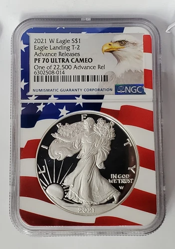 2021 W Type 2 Proof Silver Eagle NGC PF 70 Advanced Releases