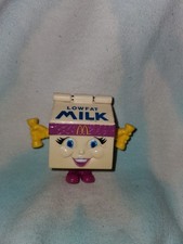 Vintage McDonalds Happy Meal Toys Changeables Low-fat Milk Carton 1993
