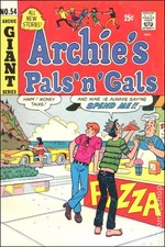 Archie's Pals 'n' Gals #54 VG 1969 Stock Image Low Grade