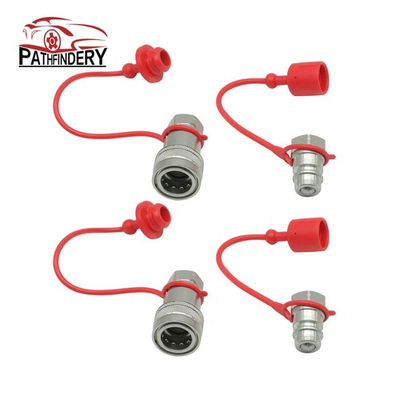 #ad Style 1 2quot; Hydraulic Coupler Quick Connect Coupling 2Sets Ball Pioneer $22.68