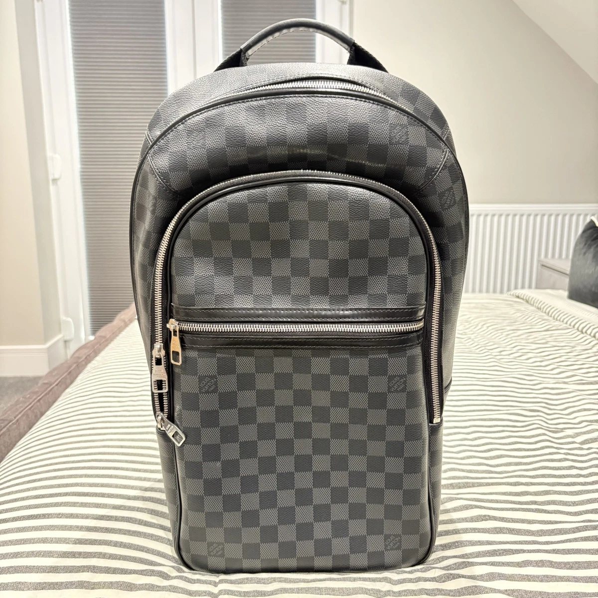 anton backpack louis vuitton Louis Vuitton LOUIS VUITTON 2017 Leather Anton Noir Backpack/Daypack N –  NUIR VINTAGE main image 1
