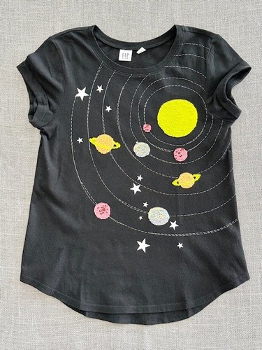 Gap Kids Sequin Graphic T-Shirt GIRLS Size XL 12-13 - Picture 7 of 10