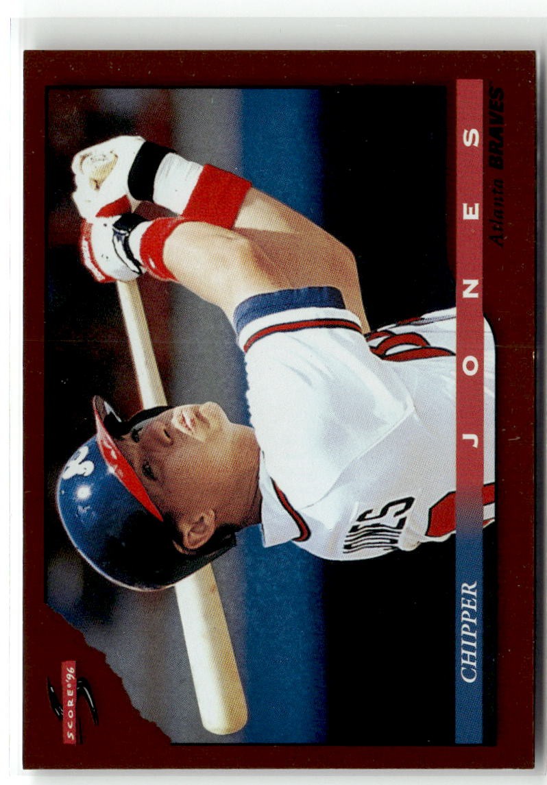 1996 Score #47 Chipper Jones Dugout Collection (Series Two)