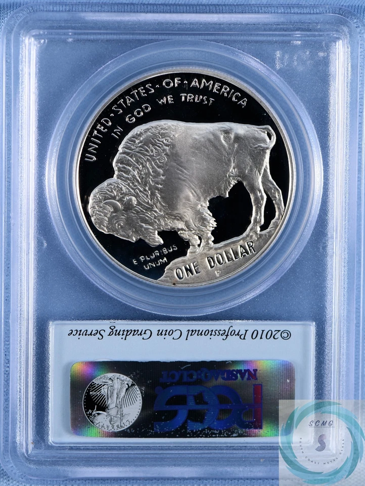 2001-P American Buffalo Commemorative Silver Dollar PCGS PR69DCAM - Image 2 of 4