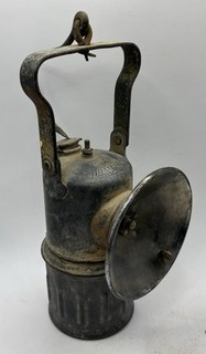 Mining Safety Equipment Vintage Justrite Miners Lamp Carbide Light Made In USA