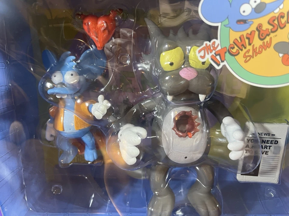 The Simpsons Itchy & Scratchy Collectable Vinyl Action Figures Kidrobot New NIB - Image 3 of 4