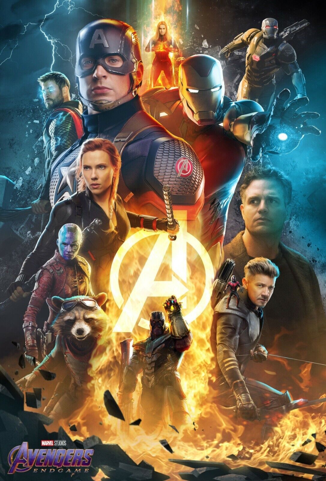 Avengers Endgame Movie Poster Print Art 8x10 11x17 16x20 22x28