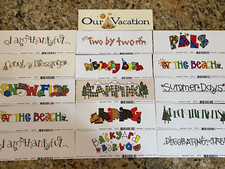 Cock A Doodle Design Inc Page Toppers Vintage Scrapbook Titles Lot of 16 pc