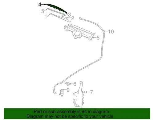 Escobilla limpiaparabrisas Malibu clásica Chevrolet Oldsmobile GM 1997-2005 22700263 genuina Foto 2 de 2
