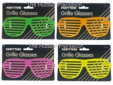 SHUTTER GLASSES FANCY DRESS SUNGLASSES SPECS GRILLE KANYE WEST RETRO 80'S 90'S