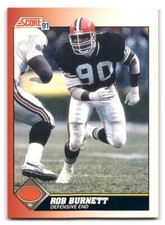 Rob Burnett 1991 Score #173 Cleveland Browns FOOTBALL