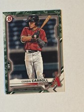 2021 Bowman Corbin Carroll BP-142 Camo Arizona Diamondbacks Prospect