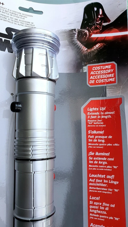 Sith Lord DOPPEL- LASERSCHWERT rot LICHTSCHWERT Star Wars LEUCHTSCHWERT m. LICHT - Bild 4 von 4