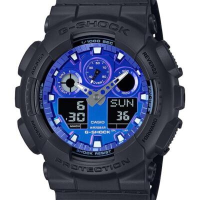 CASIO G-SHOCK GA-100FL-1A Flame Inside Analog Digital Men Watch