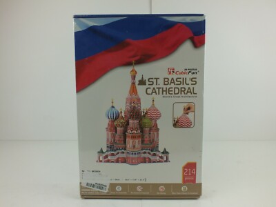 Cubicfun 3D St Basils Cathedral Moscow 3D Foam Piece Puzzle NEW/Unused