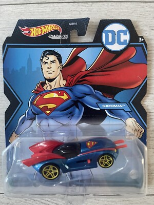 Hot Wheels Superman Character Car - 1:64 Scale Die-Cast Vehicle With Unique Deco