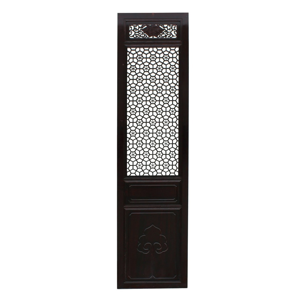 Chinese Dark Brown Geometric Lattice Pattern Wall Panel Headboard ws757S Chinese Dark Brown Geometric Lattice Pattern Wall Panel Headboard ws757S