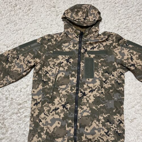Ukrainian Tactical Jacket SoftShell Camouflage Ukraine Armed Pixel MM-14 Size S - Picture 1 of 10