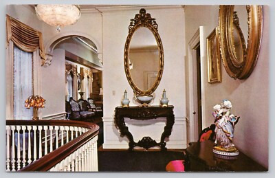 Mobile Alabama, Bellingrath Home Upstairs Hall, Vintage Postcard