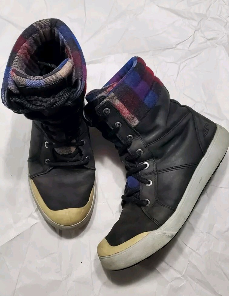 Keen Elena stivali alti invernali in pelle da donna taglia 8