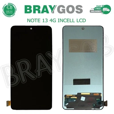 BRAYGOS For Xiaomi Redmi Note 13 4G 23129RAA4G INCELL LCD Display Touch Screen Digitizer
