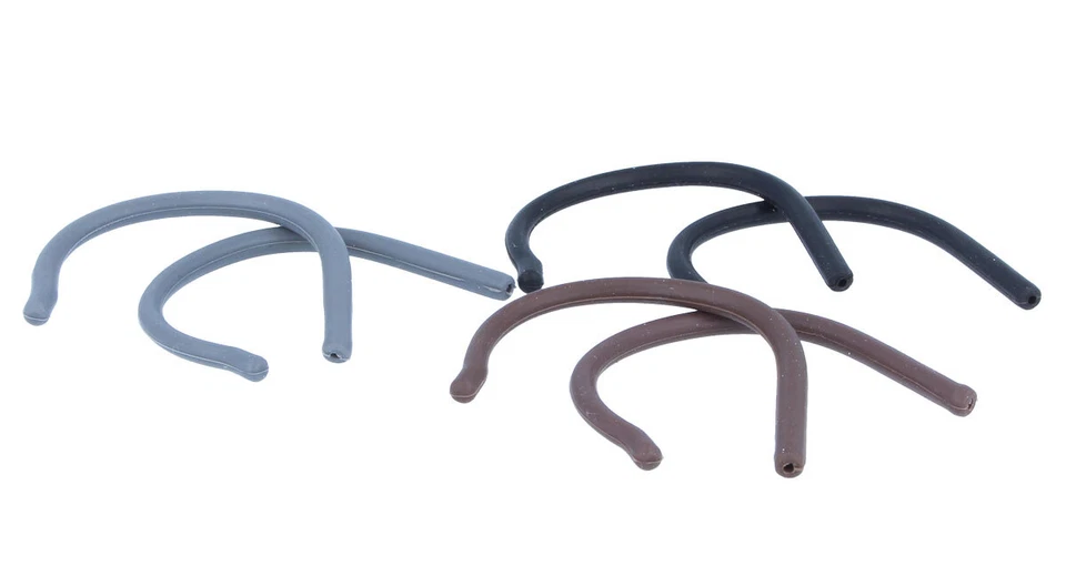 PAULE & KNOPF Silikon Sportbügelenden / Bügelenden für Erwachsene in 3 Farben 1.3mm | NEU