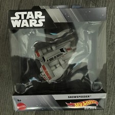 Hot Wheels Star Wars Snowspeeder - White/Black/Orange Mattel Starship Select