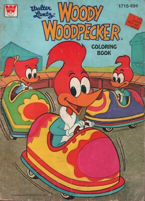 Walter Lantz Woody Woodpecker Coloring Book Vintage 1978 010620AME | eBay