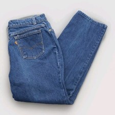 Vtg Levis Misses Jeans Womens 18 Blue Denim USA Made 80s Orange Tab Mom HighRise