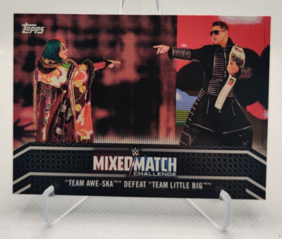 2018 Topps WWE Women s Division Mixed Match #MM-22 Team Awe-ska Asuka Miz