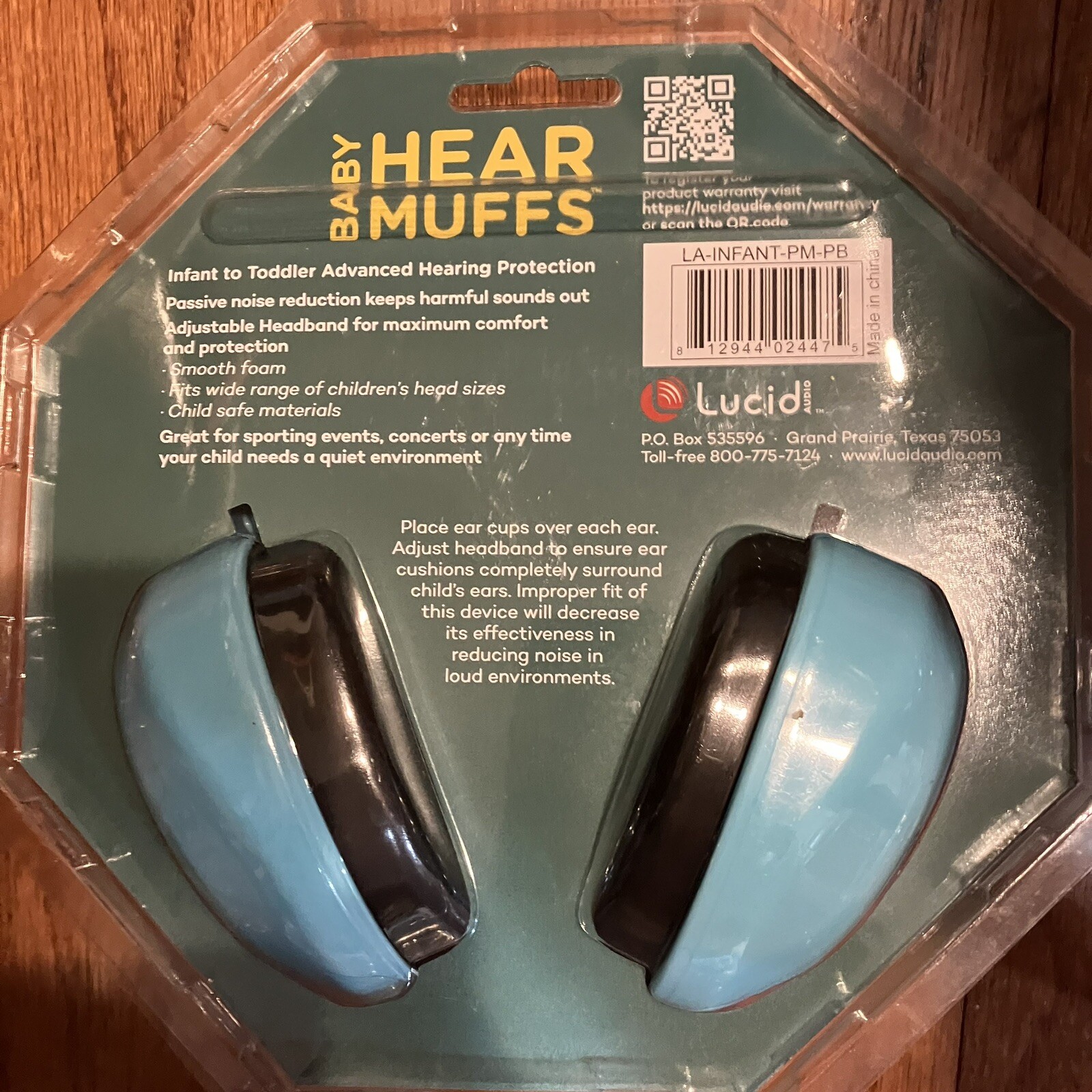 Baby Hear Muffs by Lucid Audio. Muffle The noise Protect your child’s