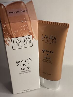 Laura Geller Quench-n-Tint Hydrating Foundation Medium Deep 50ml - Neu & Originalverpackt.