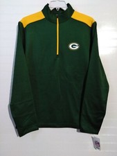 Green Bay Packers Football NFL TEAM APPAREL 1/4 Zip Pullover Men's Small NWT