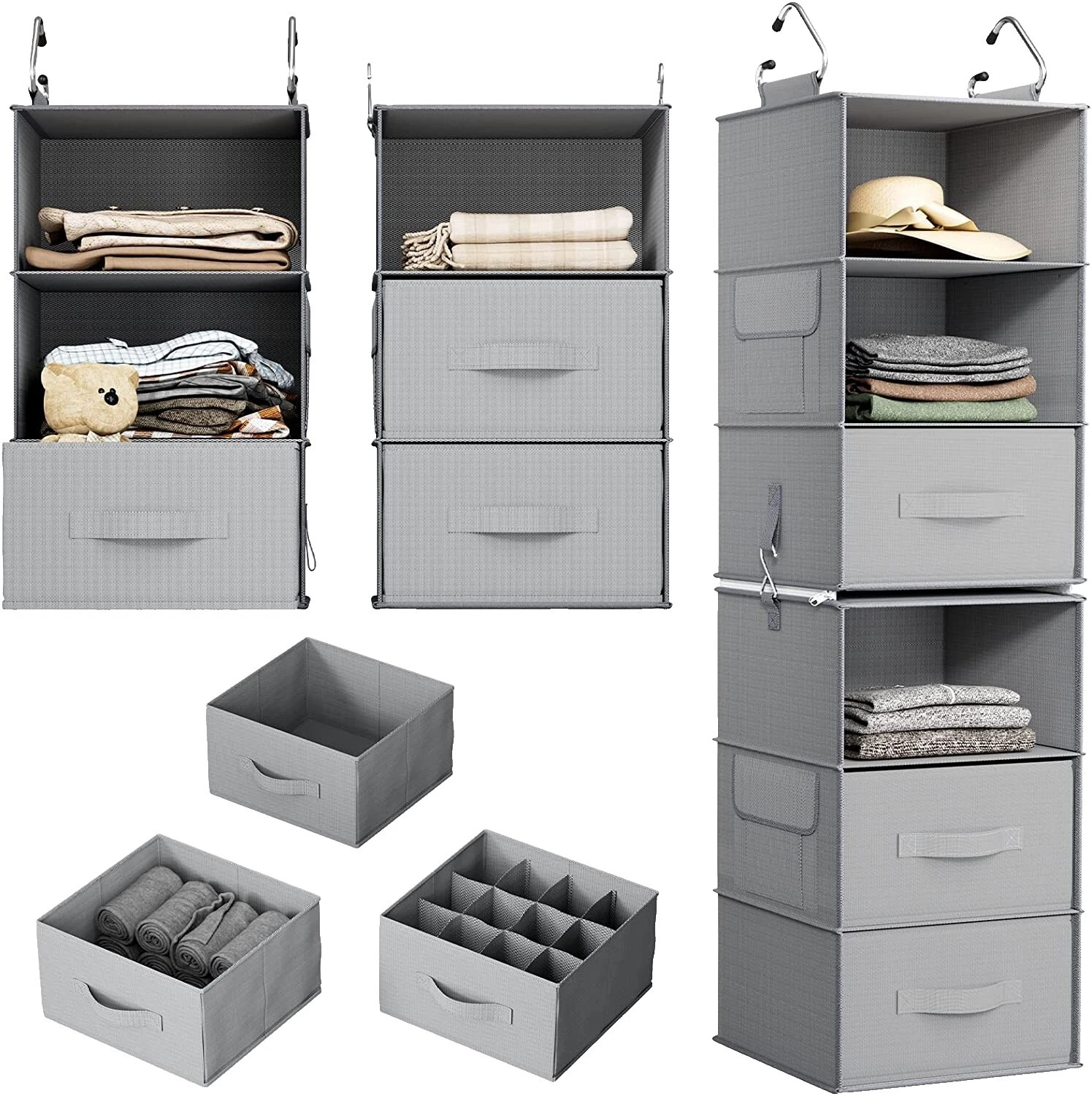 Los organizadores de armario de madera maciza