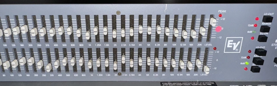 Vintage Electro-Voice EQ-231 Stereo Graphic Equaliser (Used) with Power Cord - Image 3 of 4