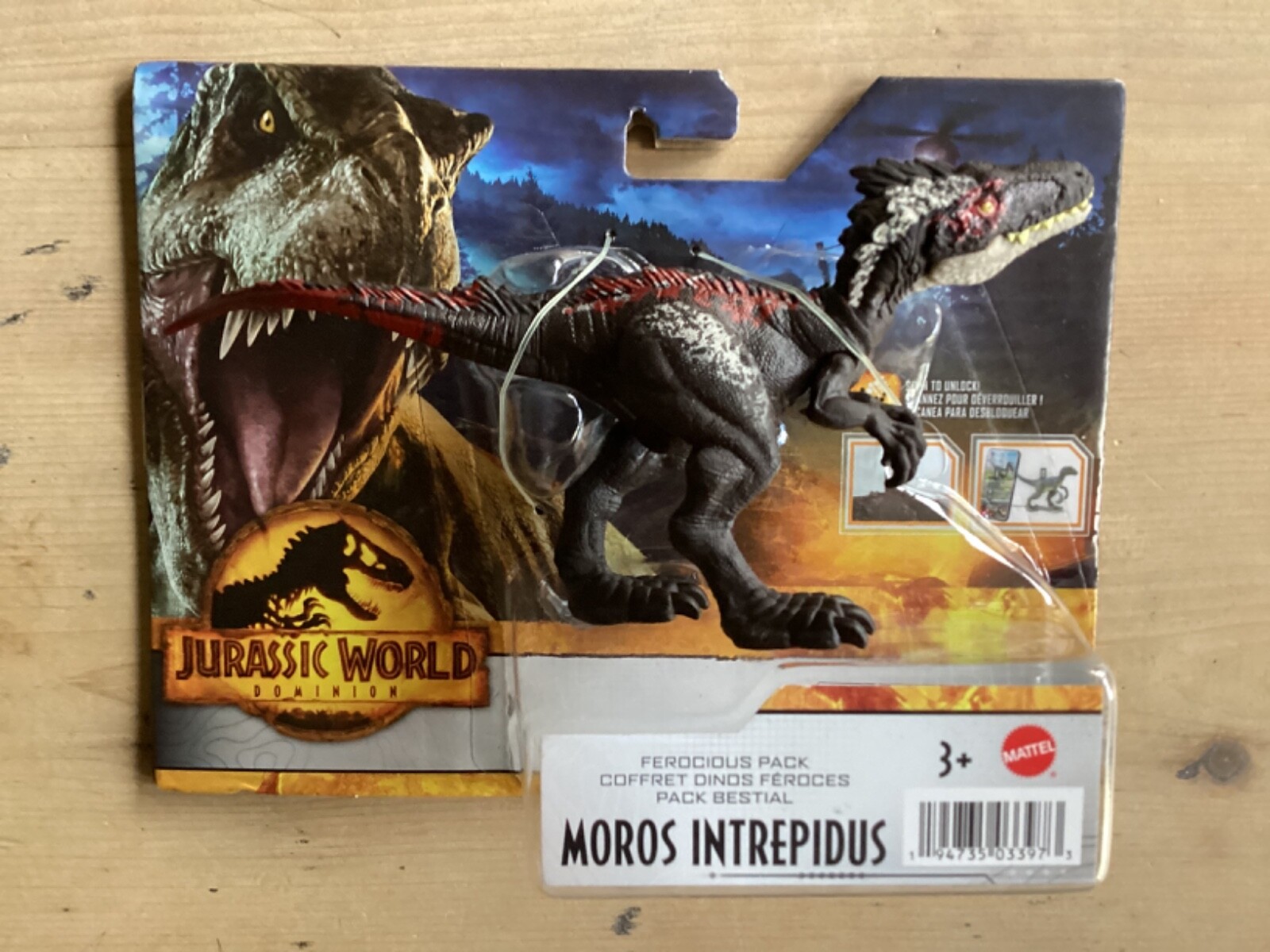Jurassic World Dominion Moros Intrepidus Ferocious Pack Dinosaur Figure Mattel