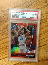 2020-21 Panini Prizm /299 DP Prizms Red #42 James Wiseman PSA 10 Gem Mint RC