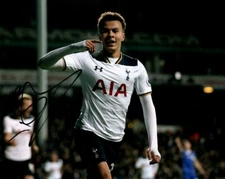 Tottenham Hotspurs Dele Alli Autographed Signed 8x10 Photo COA #3
