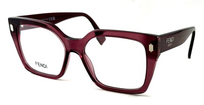 メガネ FENDI Woman Optical frames Burgundy FE50085I 081 FENDI FE50085I FE 50085I 081 Violet Purple Frame Eyeglasses