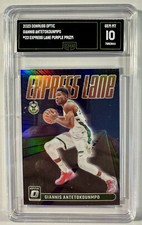 23-24 Donruss Optic - Express Lane Giannis Antetokounmpo #23 Purple Prizm GM 10