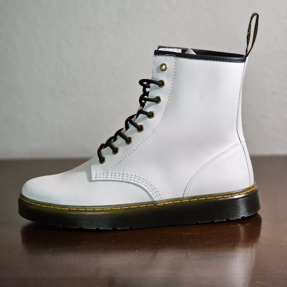 White dms boots sales