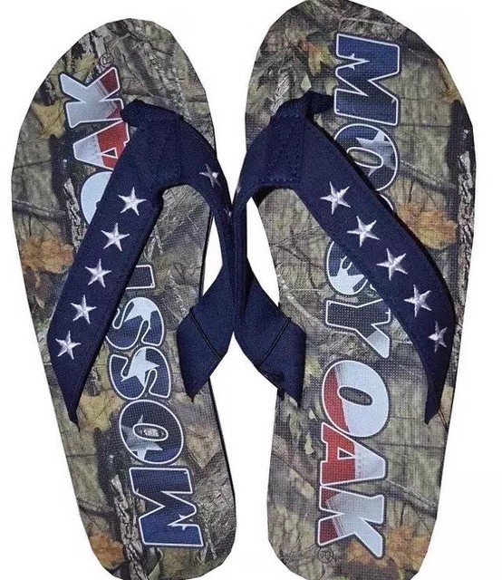 mossy oak flip flops