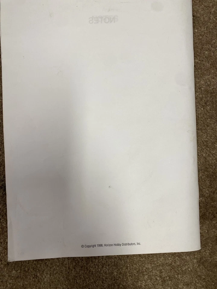 Vtg Hangar 9 RC Airplane Solo Sport Instruction Manual Original OEM Genuine - Image 2 of 4